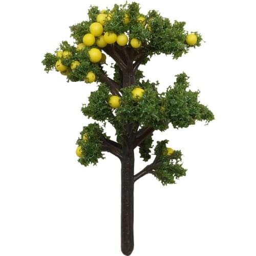 Orange Tree Grapefruit Tree Apple Tree Miniature Landscape Simulated Fruit Tree Holiday Home Decoration New 70mm X 40mm 1Piece