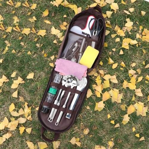 Outdoor Camping Cookware Storage Container Bags Portable Tableware Kitchen Cooking Utensil Organizer Travel BBQ Storage Bag
