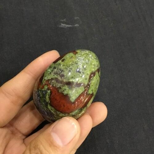 Natural Rock crystal eggs polished Dragon Blood stone egg