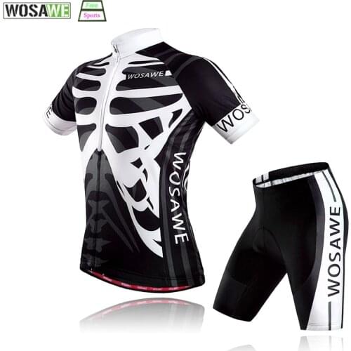 WOSAWE 2020 Cycling TEAM Jersey Bike Shorts Suit Ropa Ciclismo Mens Summer PRO Bicycle Maillot Pants Clothing