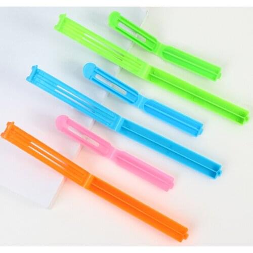 10 Pcs/lot New Portable Kitchen Storage Food Snack Seal Sealing Bag Clips Sealer Clamp Plastic Tool Food Bag Clips 2 Sizes Tool