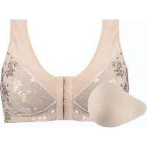 Women Sponge Breast Prosthesis Bra Set Silicone Artificial Boobs Bras Female After Breast Cancer Surgery Full Cup Lingerie H4610