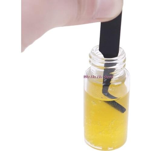 1Pc Professionele Wimper Extension Tweezer Cleaning Tool Met Lijm Remover Vloeistof En Spons Bal Wimpers Pincet Cleaner 20G