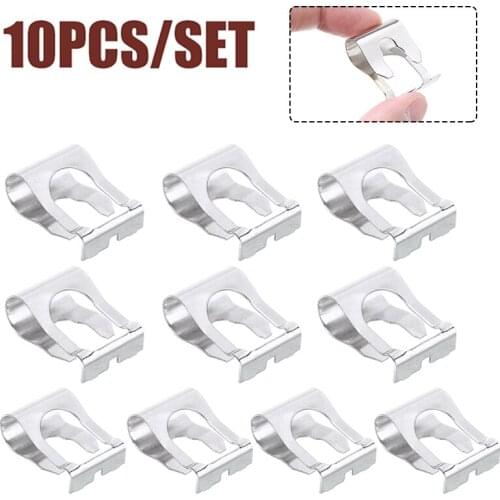 10Pcs Metal Wiper Clip Car Windshield Windscreen Wiper Linkage Repair Clips Car Spring Repair Clamp Accessories