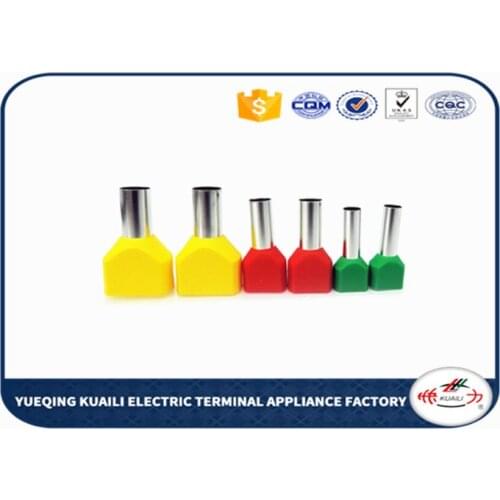 1000pcs Insulated ferrules-twin wire end sleeve terminal TE6014 AWG 2x10