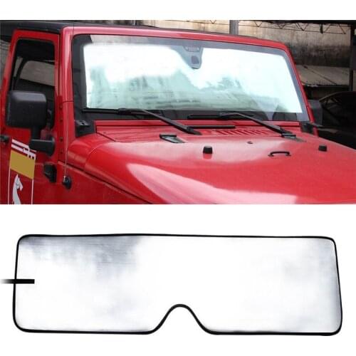 2/4 Door Car Front Anti UV Ray Window Sun Windshield Sunshade Shade Cover for Jeep Wrangler JK 2007-2018 Car Accessories Styling