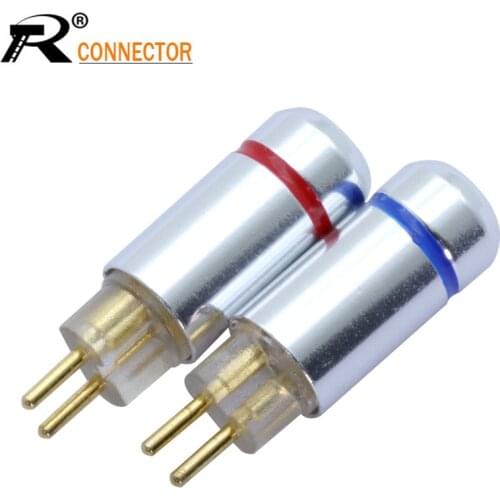 2pcs/1pair 2pin connector Earphone MMCX upgrade cable PIN plug DIY audio Plug jack soldering conectors