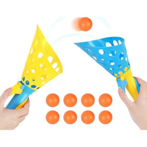 2PCS Outdoor Sports Games Toys Children Throwing And Catching The Ball Set Parent-Child Interactive Catch Ball Toy For Kids Gift