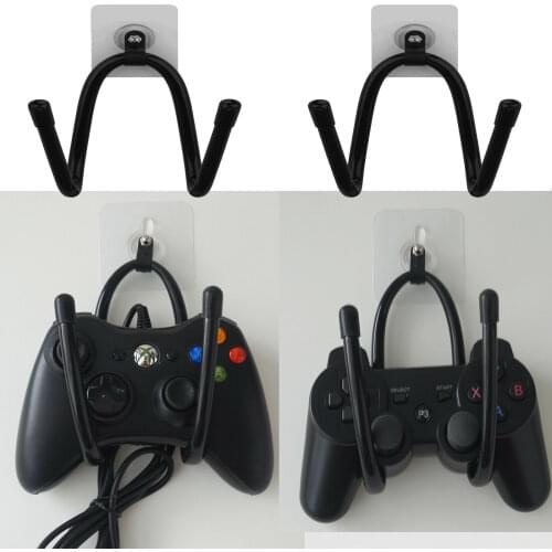 2x Self-adhesive Game Controller Hanger Wall Storage Hook Holder for N-Switch