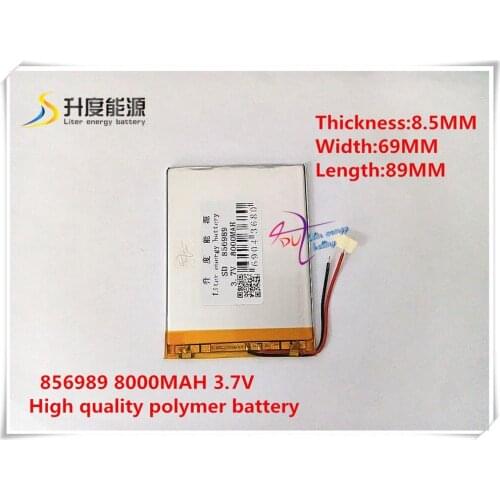 3.7V 8000mAH 856989 Polymer lithium ion / Li-ion battery power bank,for tablet pc,cell phone,speaker