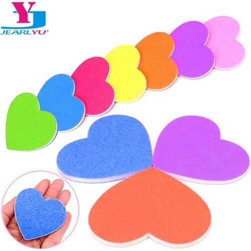 50pcs/set Mini Nail Emery Board Nail Art Tool Beauty File Heart Shape Nail File Mix Color Nail File Sandpaper Polish Manicure