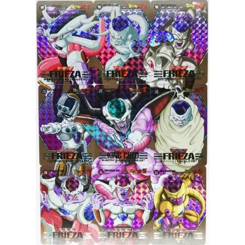 9pcs/set Dragon Ball Z Super Saiyan Barcode Heroes Battle Card Ultra Instinct Frieza Game Collection Cards
