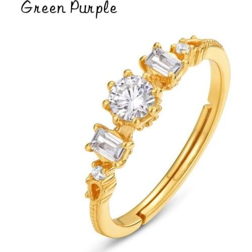 925 Sterling Silver Rings For Women Geometry Zircon Adjustable Rings Minimalism Anelli Punk Aneis Boho Anillos Rings for Women