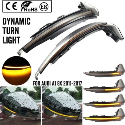 Car LED Dynamic Turn Signal Light For Audi A1 8X 2011 2012 2013 2014 2015 2016 2017 Side Wing Mirror Flasher Indicator Blinker