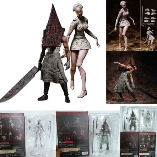 Figma SP055 Silent Hill 2 Red Pyramd Thing Bubble Head Nurse Sp-061 Action Figure Toy Horror Halloween Gift