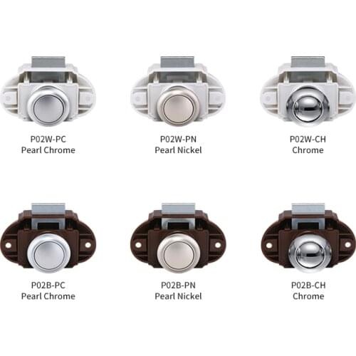 P02 Large Push Lock Latch ABS Zinc Alloy 78*45MM Caravan RV Marine Boat