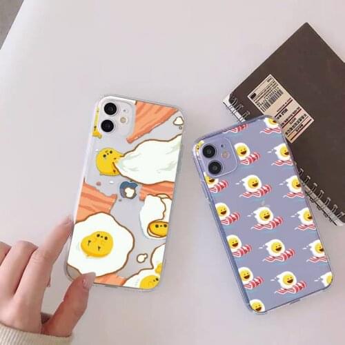 Funny Egg Styles Phone Case For iphone 12 11 mini x xs xr pro max 8 7 6s 6 5 5s 5c se plus Transparent soft