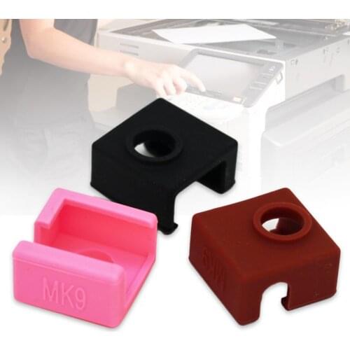 3D Printer Parts Heating Block Silicone Cover 3D Printer Accessories MK7/8/9 Heater Block Protector Extruder Accessories
