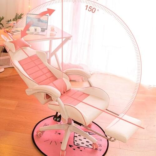 Gaming chair,pink computer office chair,LOL internet cafe Sports racing chair,girls man live home bedroom chair,swivel chair