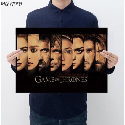 Classic Kraft Movie Paper Poster Decorative Painting Wall Sticker Household Goods Gift 50.5x3cm