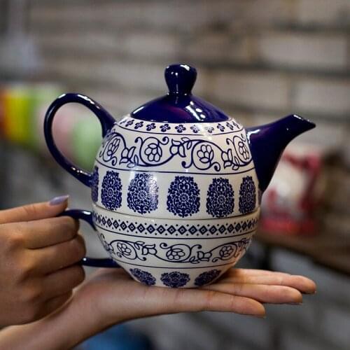Creative Chinese style mother son pot pots upscale luxury English afternoon teapot table decorated tea set
