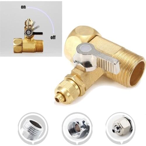 1/2'' To 1/4'' Brass Water Tap RO Feed Ball Valve Faucet Water Filter Reverse Osmosis System for Water Purifier Tap Faucet