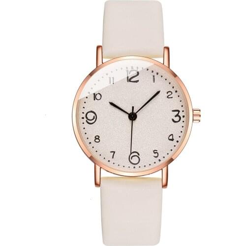 Hot Sale Women Arabic Numbers Watch Luxury Ladies Leather Analog Quartz Wristwatches Zegarki Damskie Reloj Mujer