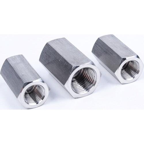 M6 M8 M10 M14 M16 M18 M20 Female Thread 304 Stainless Steel Hex Socket High Pressure Coupling Connector Pipe Fitting