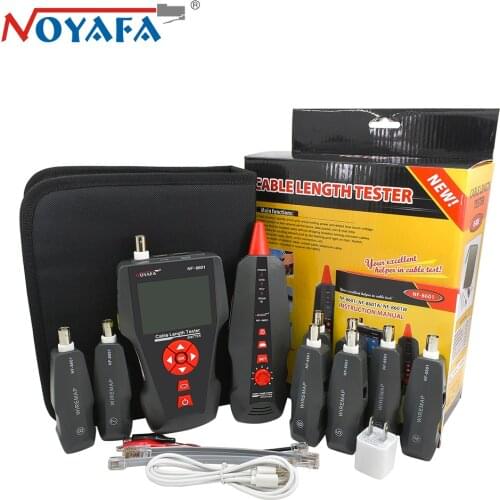 Original Noyafa NF-8601W Multifunction RJ11 RJ45 Cable Tester LCD Wire Fault Locator POE PING Network Cable Length Tester