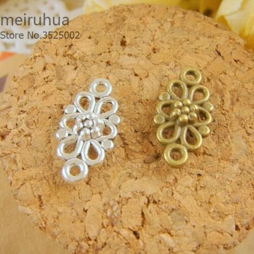 20 pieces / lot 8*16mm Alloy Findings charm pendants Antiqued style bronze tone Connect