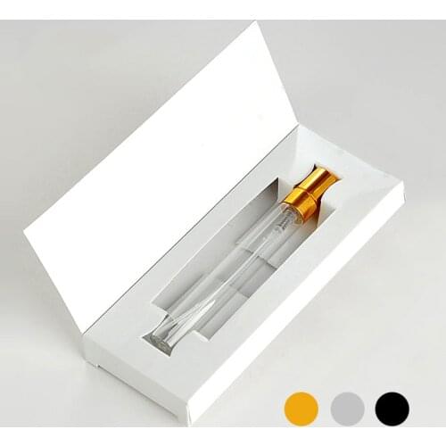 10pc/lot 10ML Spary Bottle Empty Perfume Bottle Paper Boxes with Atomizer Perfume Bottle for Gift Perfume Souvenir Packaging