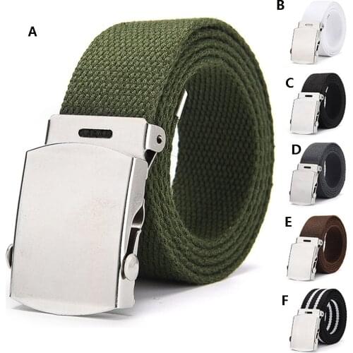 Men Female Belts Military Nylon Adjustable Belt Men Outdoor Travel Tactical Waist Belt With Plastic Buckle For Pants#p3