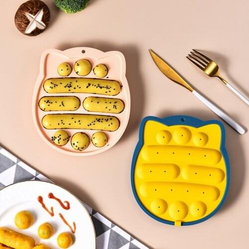 10 Grids Silicone Sausage Mold Homemade DIY Hot Dog Burger Ham Making Tray Kitchen Cake Baking Tools Baby Food Supplement Mould