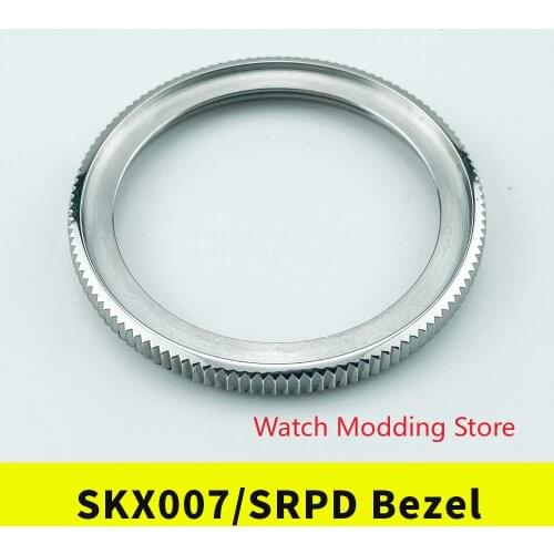 SKX007/SRPD Coin Edge Bezel Silver Polished Finish 316L Stainless Steel NEW ARRIVAL