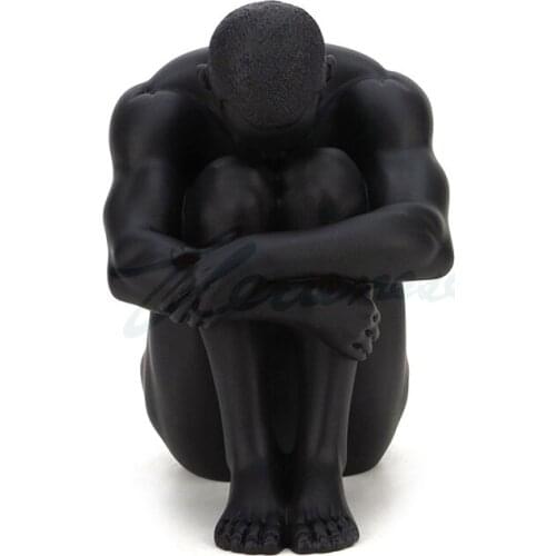 MODERN RESIN CHARACTER BODY ARTISTIC FIGURINE S GREEK ABSTRACT ANGEL MEN STATUE BLACKroom Art Statue