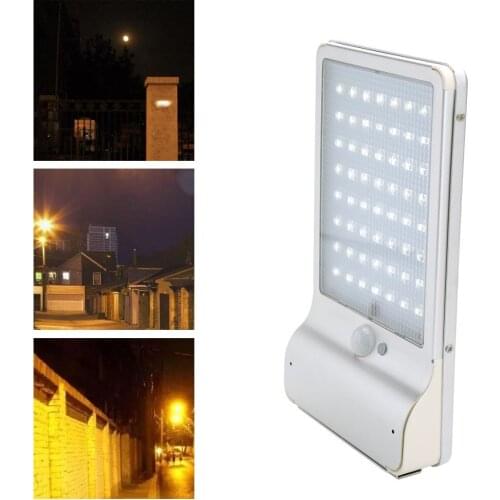 56LEDs Waterproof Battery Solar Remote Control Sense Wall Lamp Drop shipping