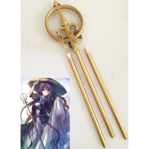Anime Touhou Project Hijiri Byakuren magic wand Cosplay Prop PVC Weapons Halloween Christmas Party Masquerade Anime Shows