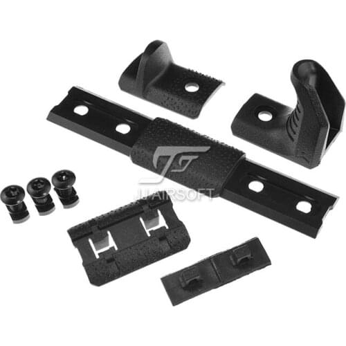XTM Hand Stop Handstop Kit for M-LOK MLOK rail cover (Black/Tan)