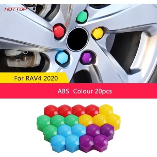 For Toyota RAV4 2019 2020 5th Wheel Protection Cover Tire Rust Proof Screw Cap Changed To Decorative Exterior