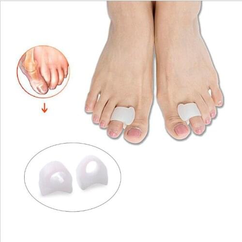 1 Pair Silicone Gel Toe Separator Straightener Bunion Spacers Corrector Hallux Valgus Relief Foot Care Tool Protecter