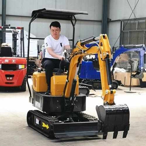 1 Ton Mini Excavators HT10 Gasoline Diesel MiniBagger Small Digger Wholesale for Garden Farm