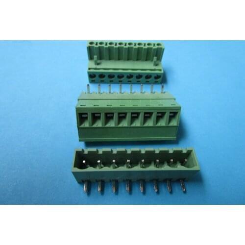 15 Pcs Close Angle 8pin 5.08mm Screw Terminal Block Connector Pluggbale Type