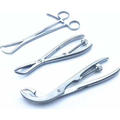 3pc/set Bone Reduction Forceps Bone holding Forceps kit orthopedics Instruments