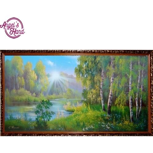 5D DIY diamond embroidery birch forest diamond painting Cross Stitch full square drill Rhinestone mosaic home decoration gift