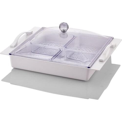 White Color 4'Lü Palace Breakfast Ductile Cheese Jam Container Storage Container Refrigerator For Handy