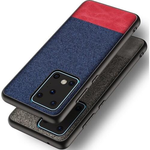 For Samsung Galaxy S20 Ultra S10 Plus Case Soft Cloth texture Skin protective Back Cover Case for samsung S10E S8 S9 Plus S7edge
