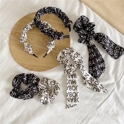 Bow Bow Large Intestine Hairpin Hair Ring For Girl Bandana Scrunchie Hair Accessories Headband Handmade Headdress Vintage Style