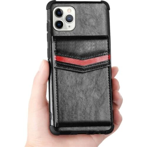 Leather Flip Phone Case Half-wrapped Wallet Case For iPhone 6 6s 7 8 Plus X XS Max XR iPhone 11 12 Pro Max