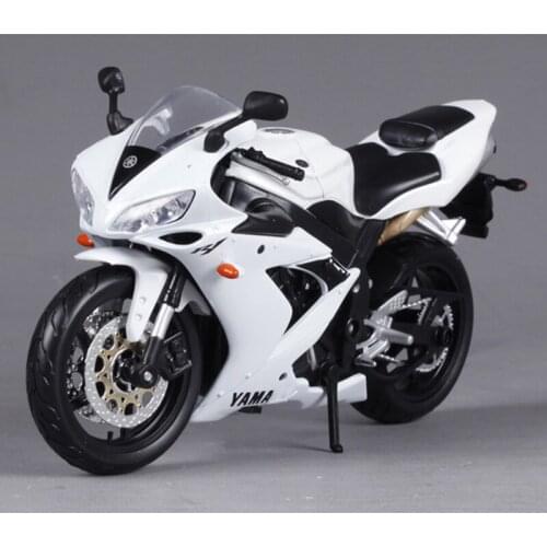 Diecast 1/12 Motorcycle Model R1 Locomotive Alloy Simulation Car Model Toy Ornaments Static Display Boys Gifts Toy Cars