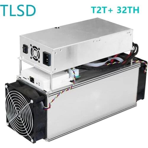 TLSD Used Innosilicon T2T+ 32TH SHA256 Asic Miner with Low Power Consumption